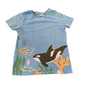 Hanna Anderson T Shirt Sea Animals Print Glittery Size 8